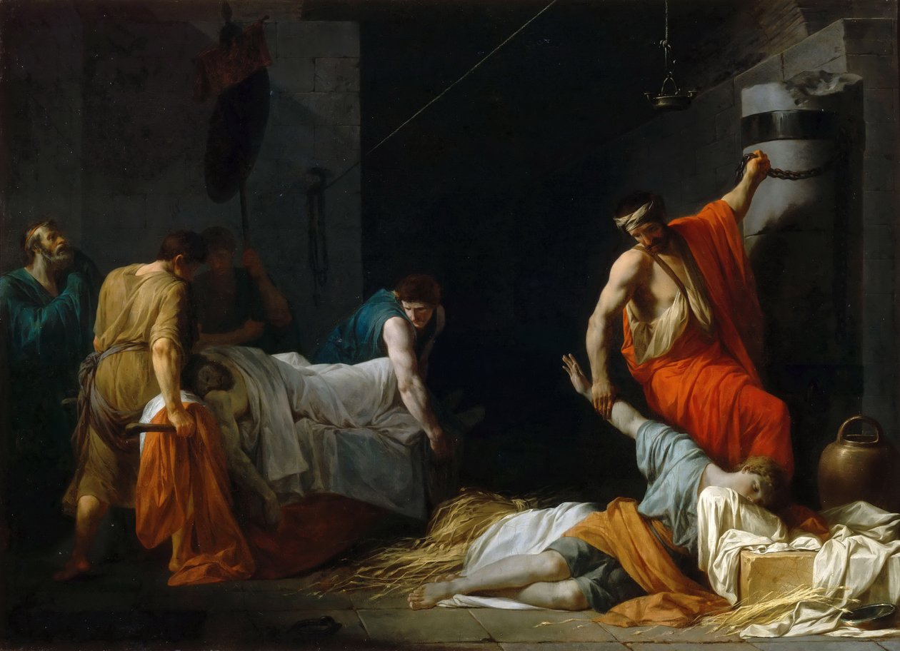Miltiadův pohřeb od Jean François Pierre Peyron