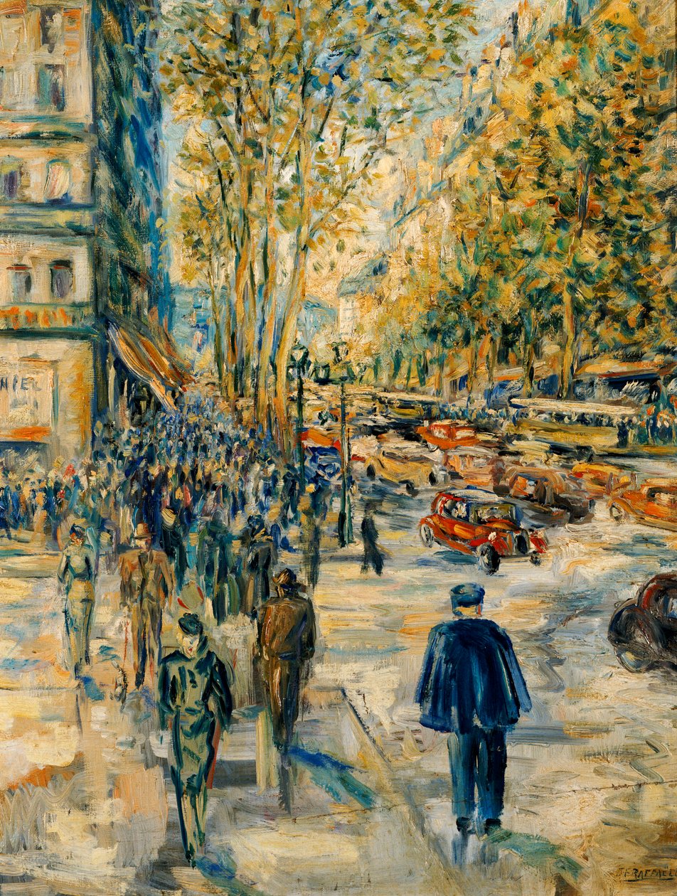 Champs Elysee od Jean Francois Raffaelli