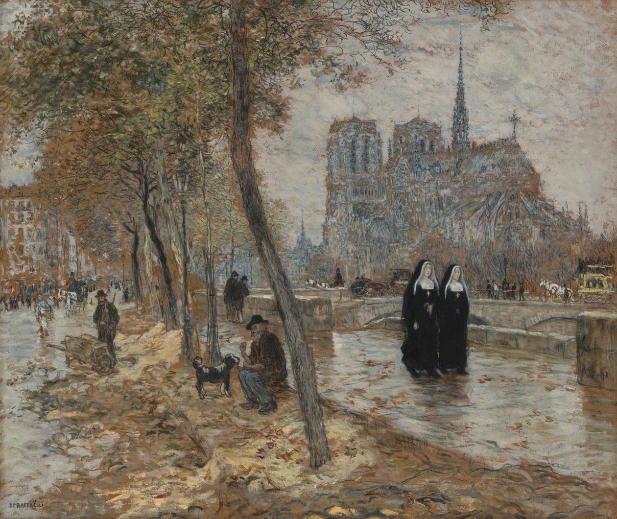 Notre Dame de Paris od Jean Francois Raffaelli