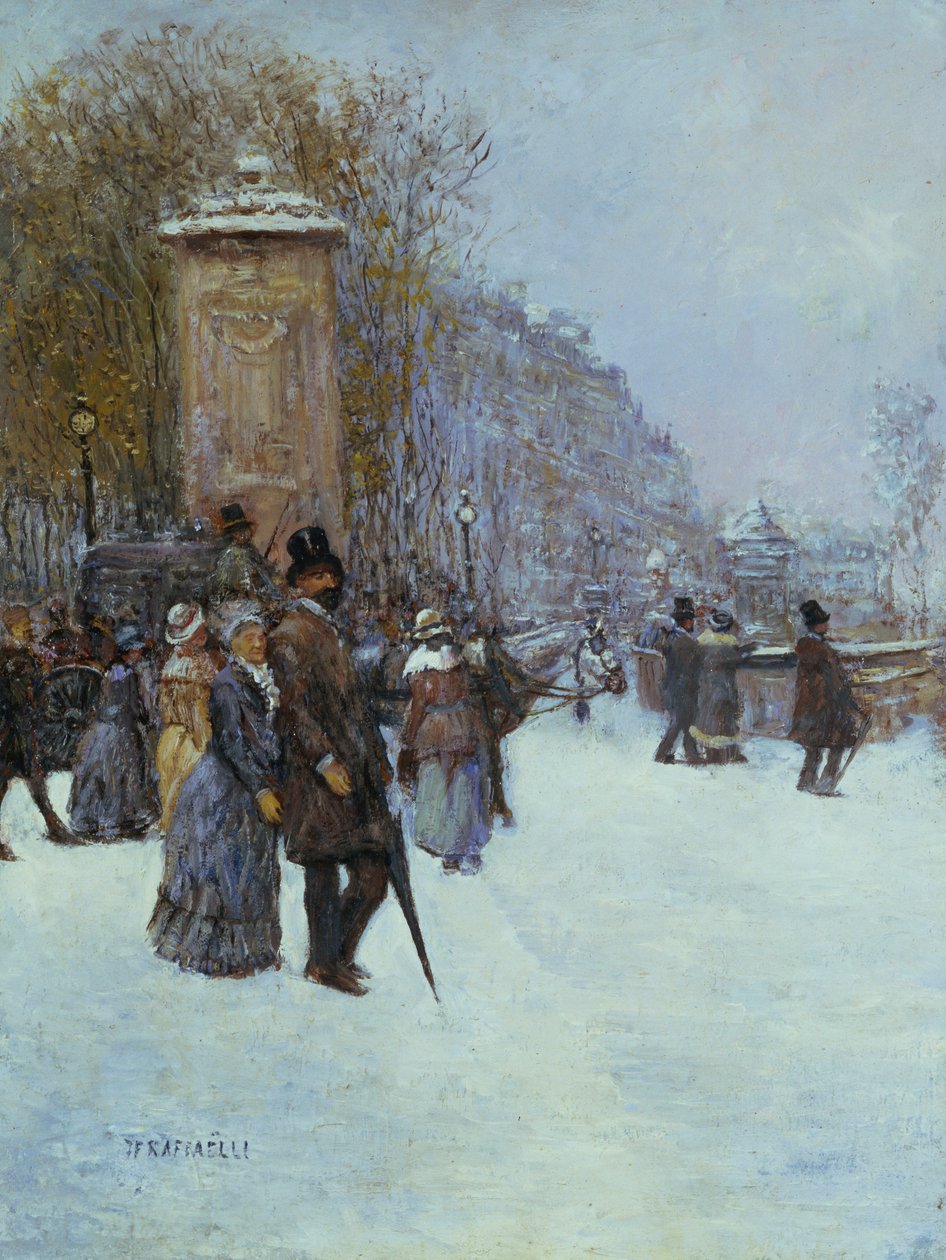 Promenáda v Paříži od Jean Francois Raffaelli