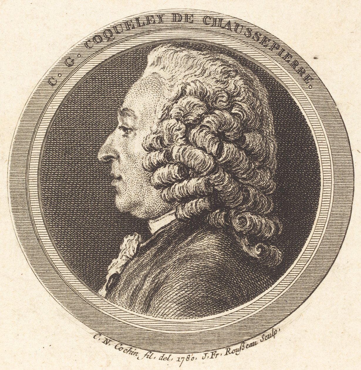 Charles-Georges Coqueley de Chaussepierre od Jean Francois Rousseau after Charles Nicolas Cochin II