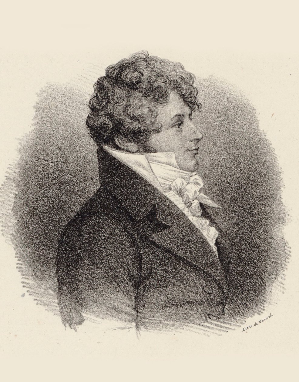 Portrét pianisty a skladatele Daniela Steibelta 1765-1823, 1834. od Jean François Benard