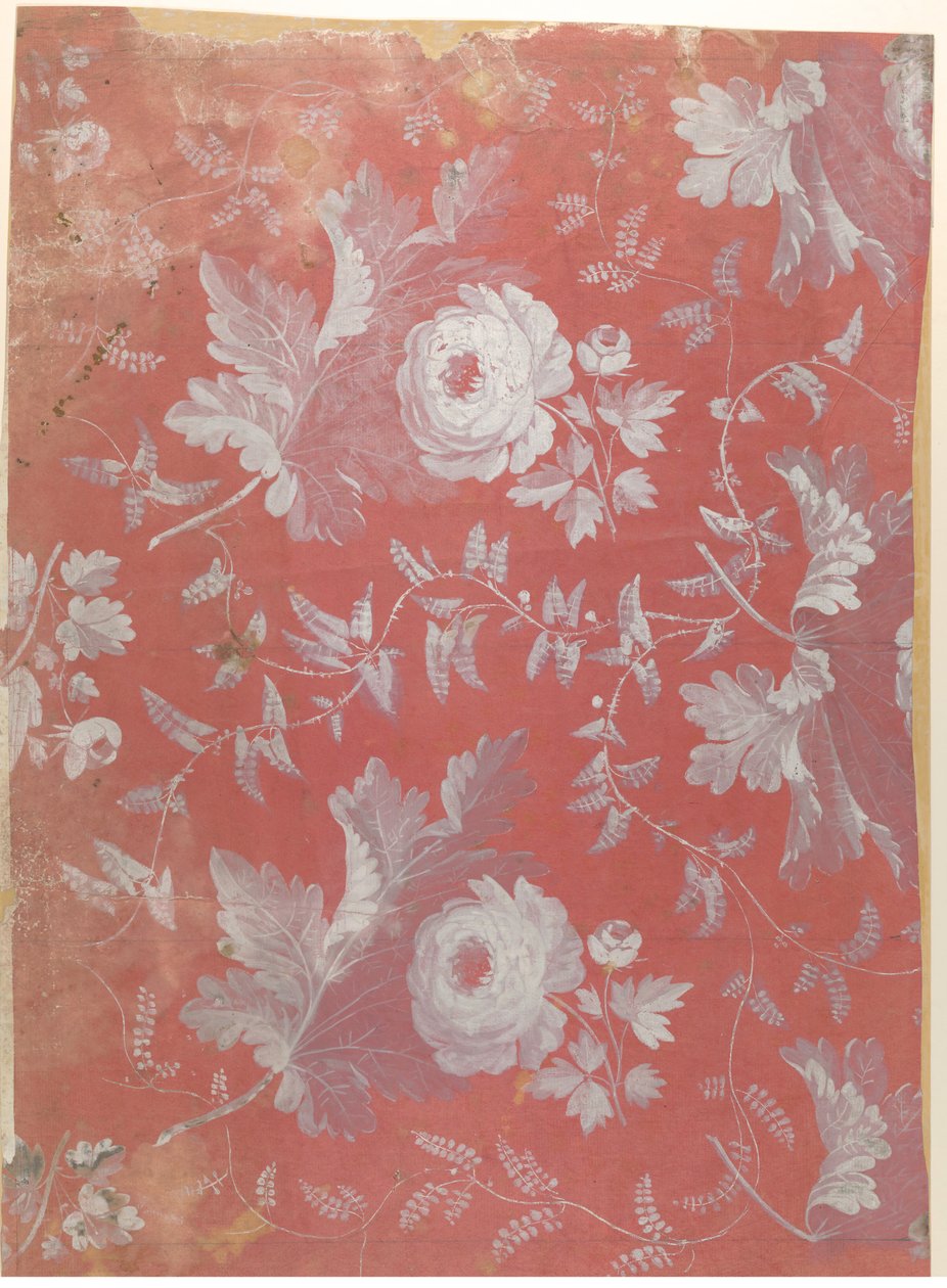 Design pro vzorované hedvábí, ca. 1780-1825. od Jean François Bony.