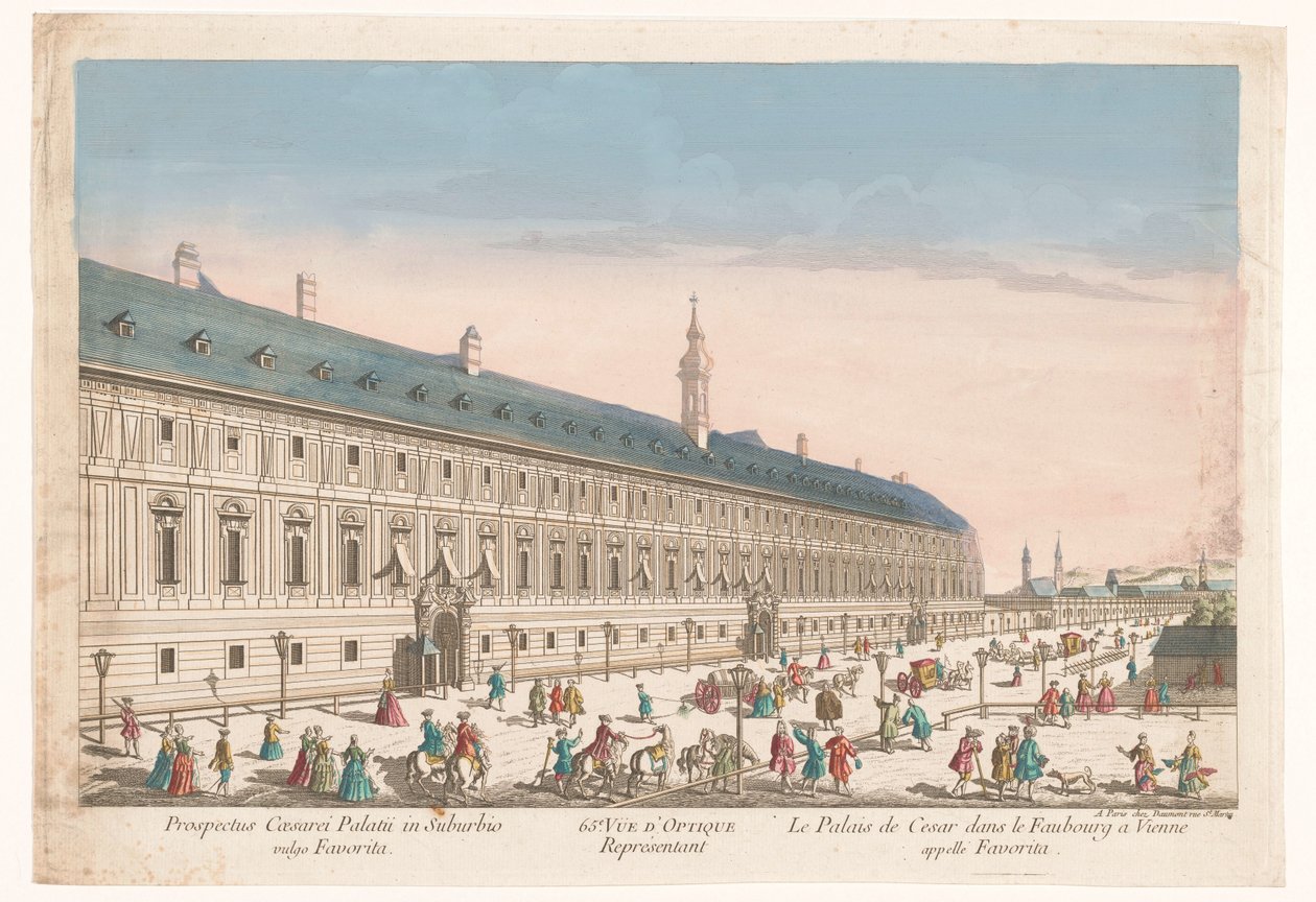Pohled na císařský palác na vídeňském předměstí 65. Vüe ​​​​d