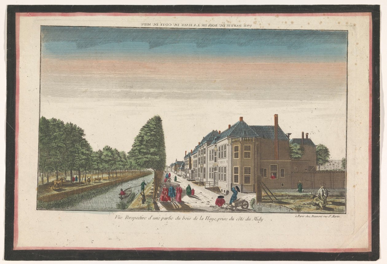 Pohled na Haagse Bos v Haagu z jižní strany Une partie du Bois de la Haye du coté du midy (název na objektu) od Jean François Daumont