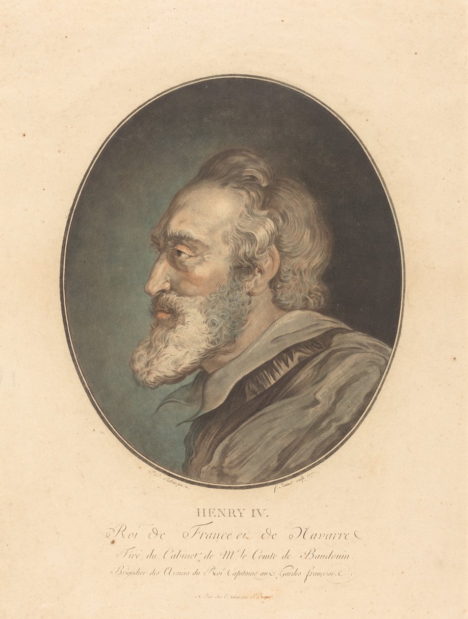 Jindřich IV od Jean François Janinet after Sir Peter Paul Rubens