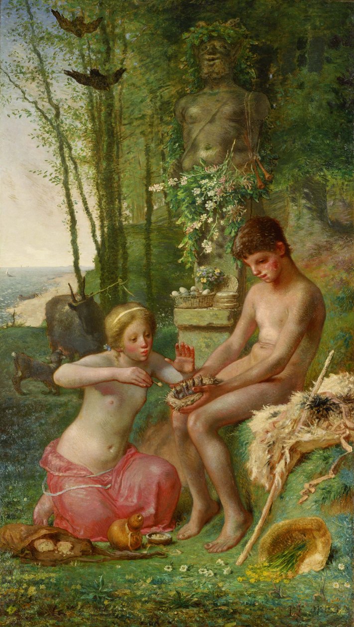 Jaro (Dafnis a Chloe). od Jean Francois Millet