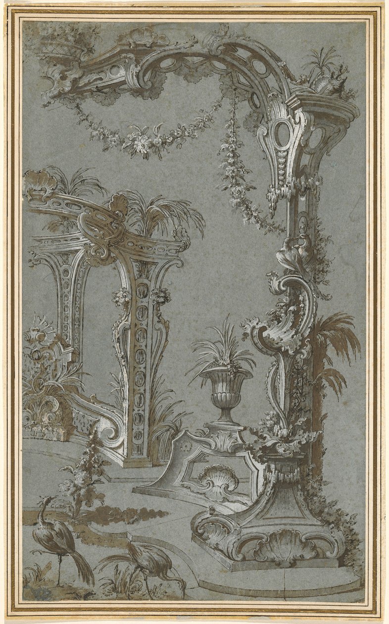 Rococo Garden Mříž a Altán od Jean François de Cuvilliés I