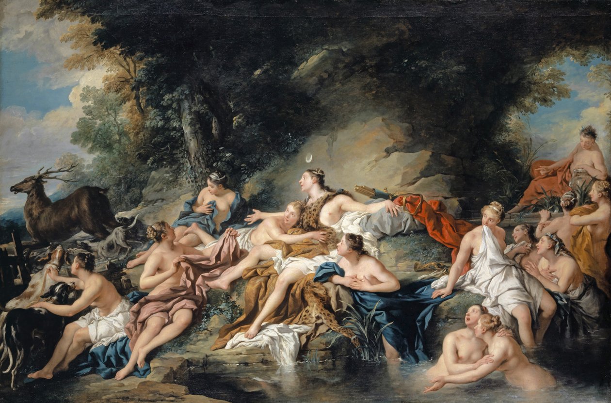 Diana a Actaeon, 1734 od Jean François de Troy