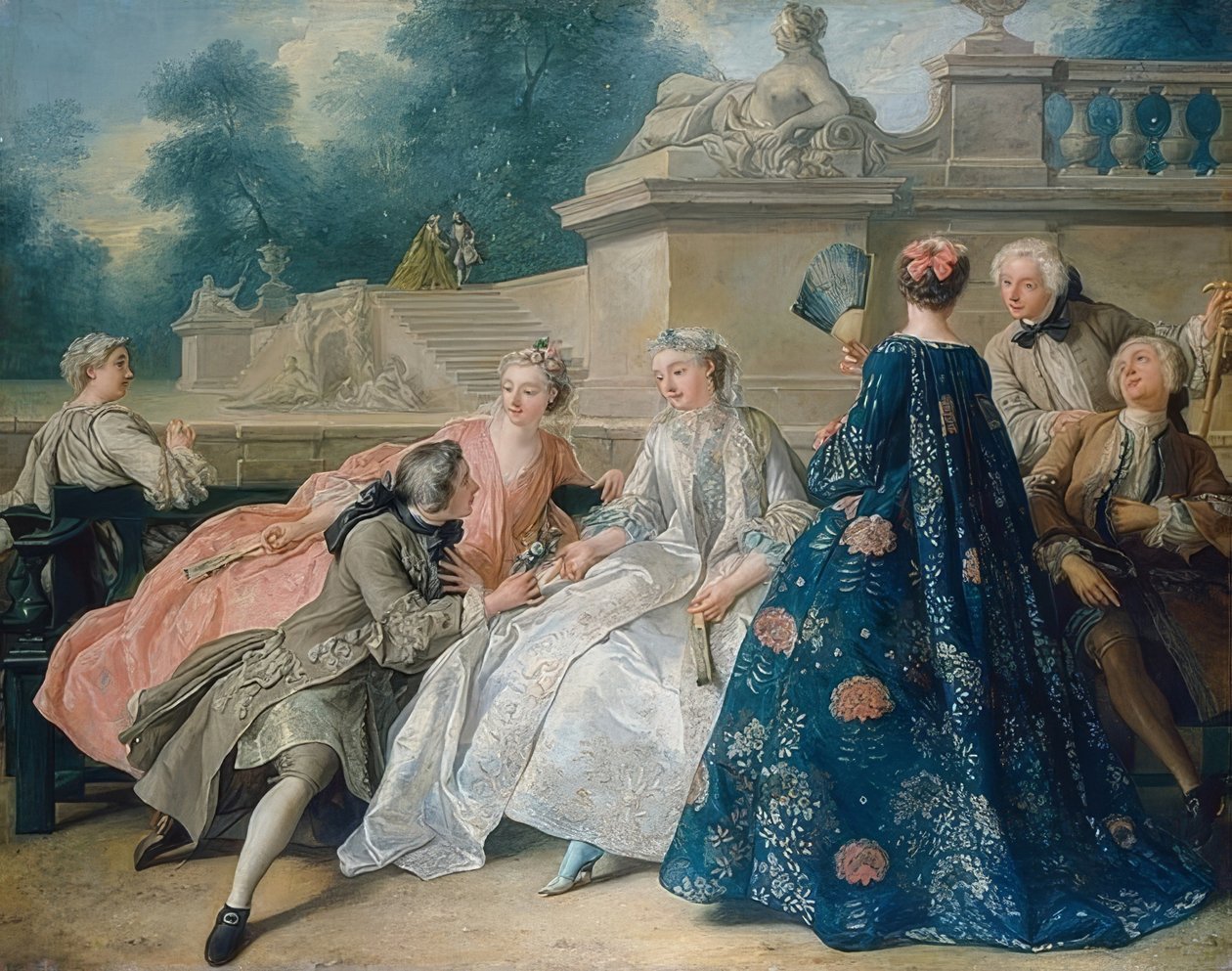 Vyznání lásky. 1731 od Jean François de Troy