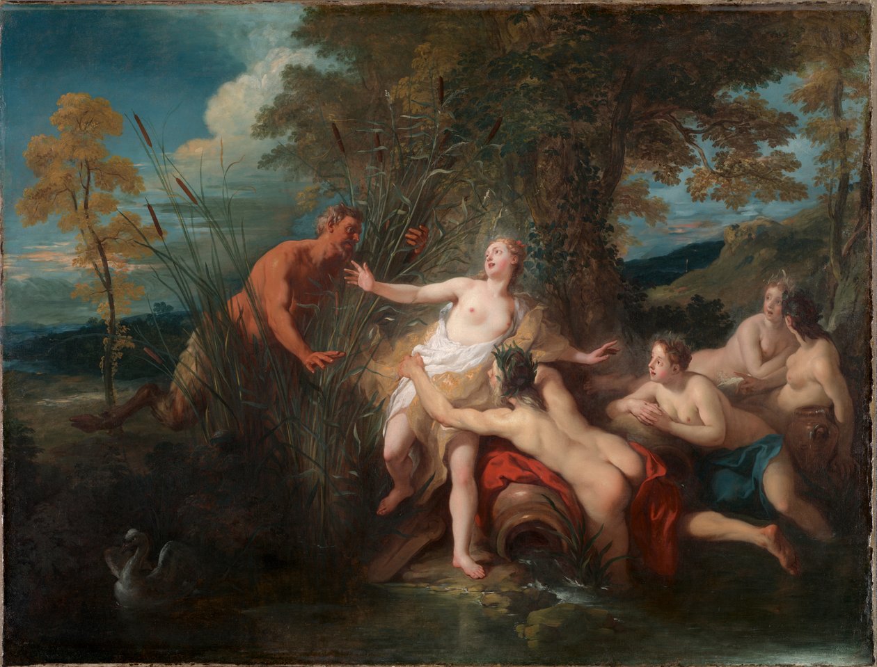 Pan a Syrinx od Jean François de Troy