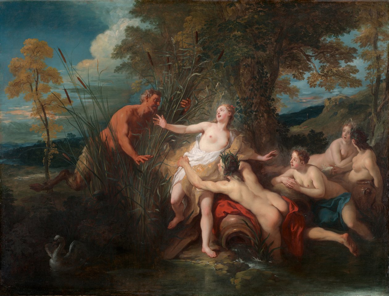 Pan a Syrinx, 1720 od Jean François de Troy
