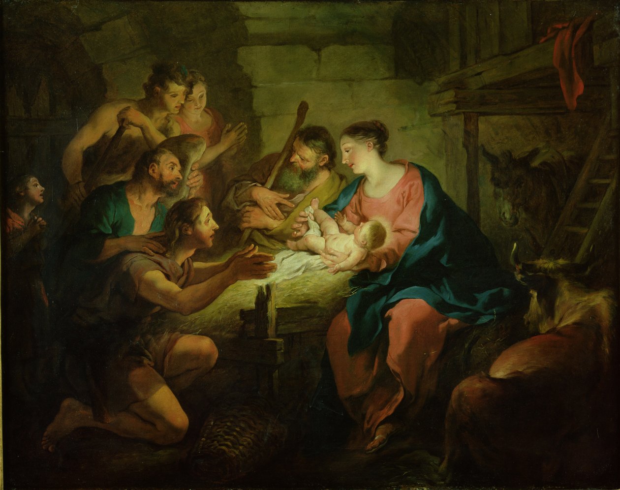 Klanění pastýřů, 1725 od Jean François de Troy