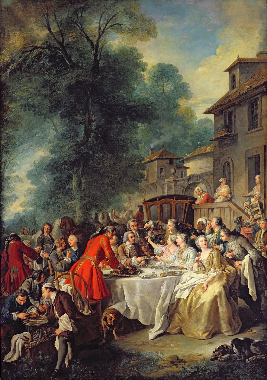 Lovecký oběd, 1737 od Jean François de Troy