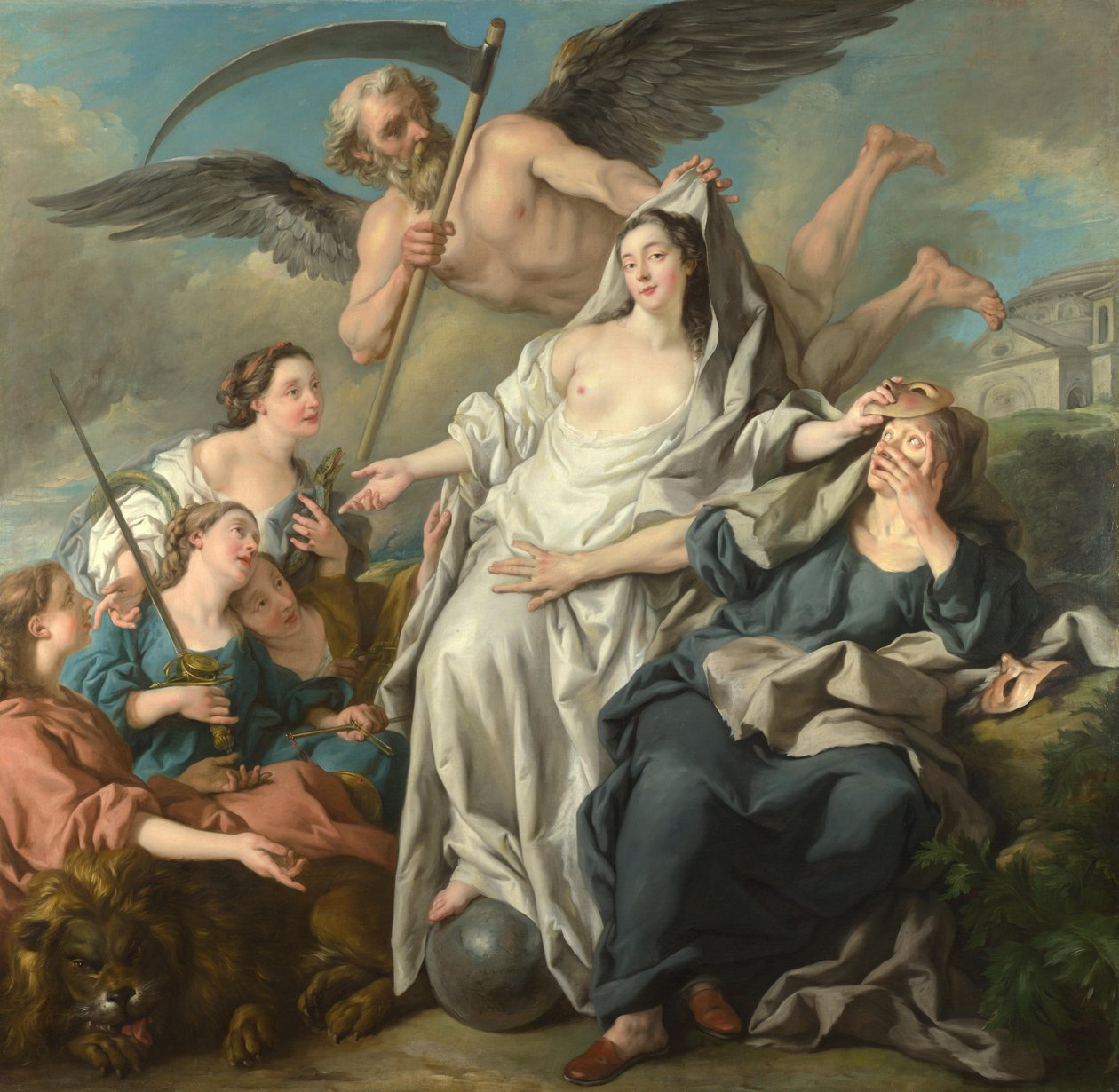 Čas odhalující pravdu, 1733 od Jean François de Troy