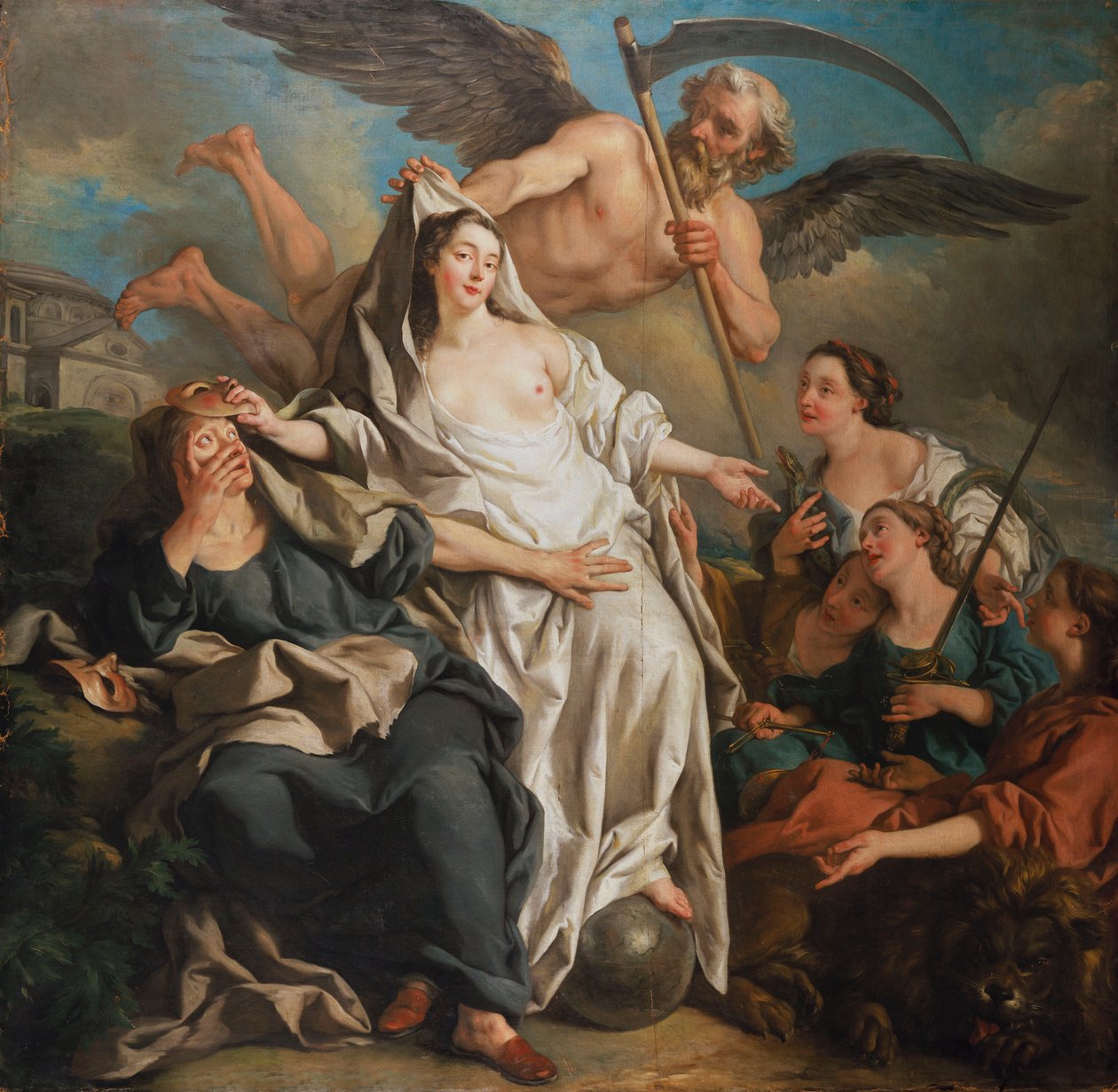 Čas odhalující pravdu, 1733 od Jean François de Troy