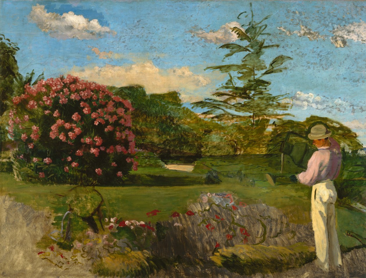 Malý zahradník, kolem 1866-67 od Jean Frederic Bazille