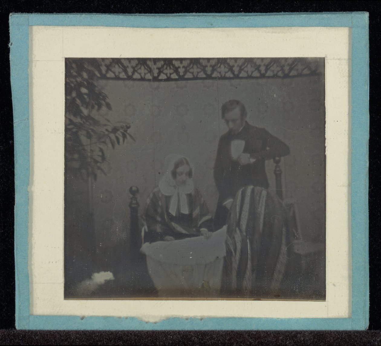 Portrét M. & Mme. Eynard u kolébky od Jean Gabriel Eynard