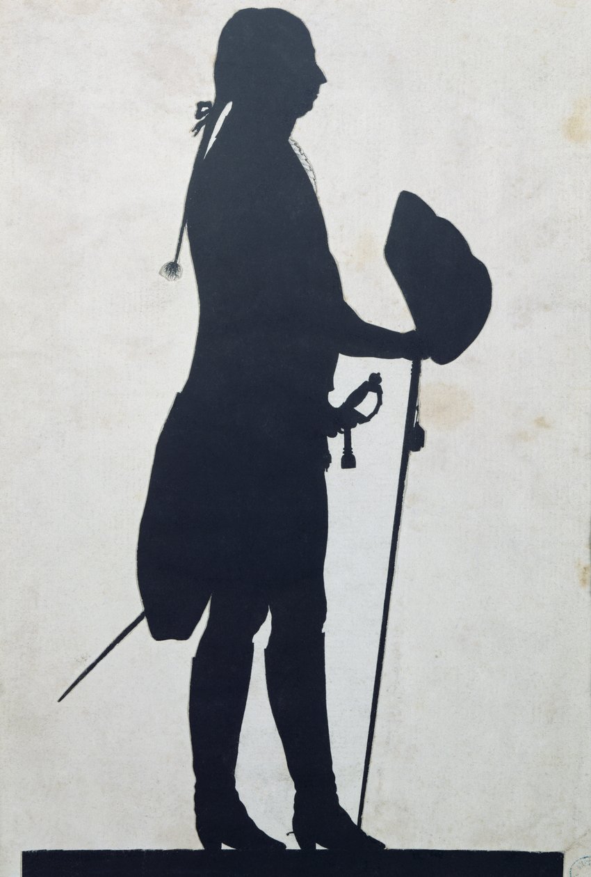 Silueta muže od Jean Gaspard Lavater