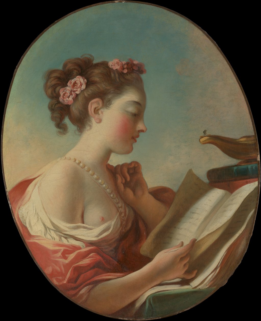 Fragonard - Alegorie bdělosti, asi 1772 od Jean Honore Fragonard