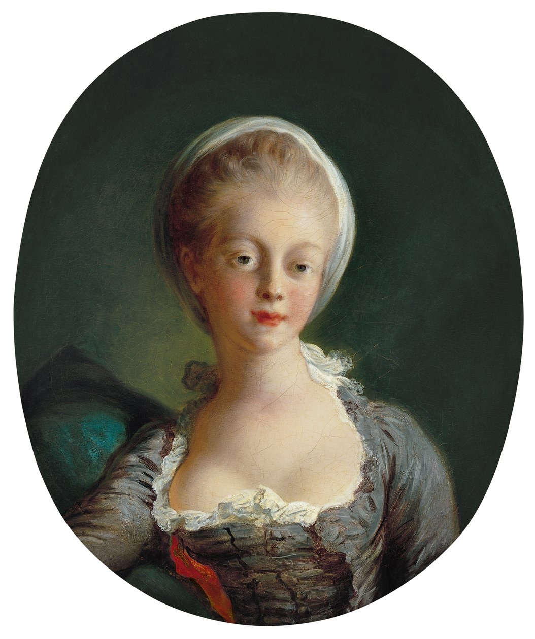 Fragonard - Portrét mladé dámy, asi 1770 - 1772 od Jean Honore Fragonard