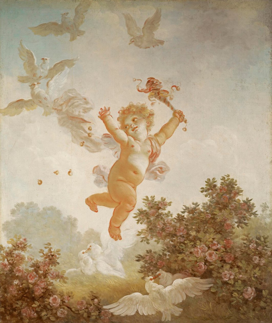 Fragonard - Pokrok lásky Šašek, 1790-91 od Jean Honore Fragonard
