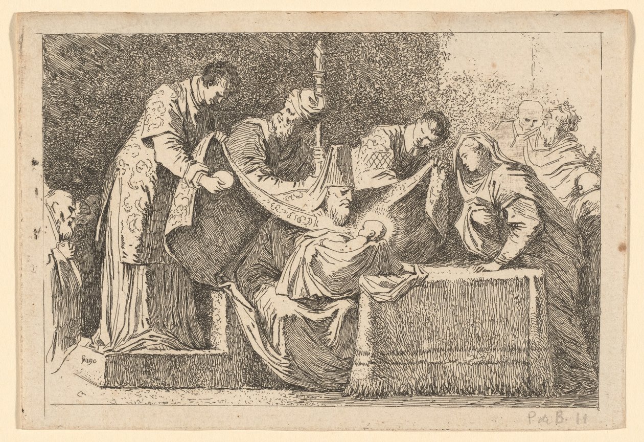 Obřízka od Jean Honoré Fragonard after Jacopo Tintoretto