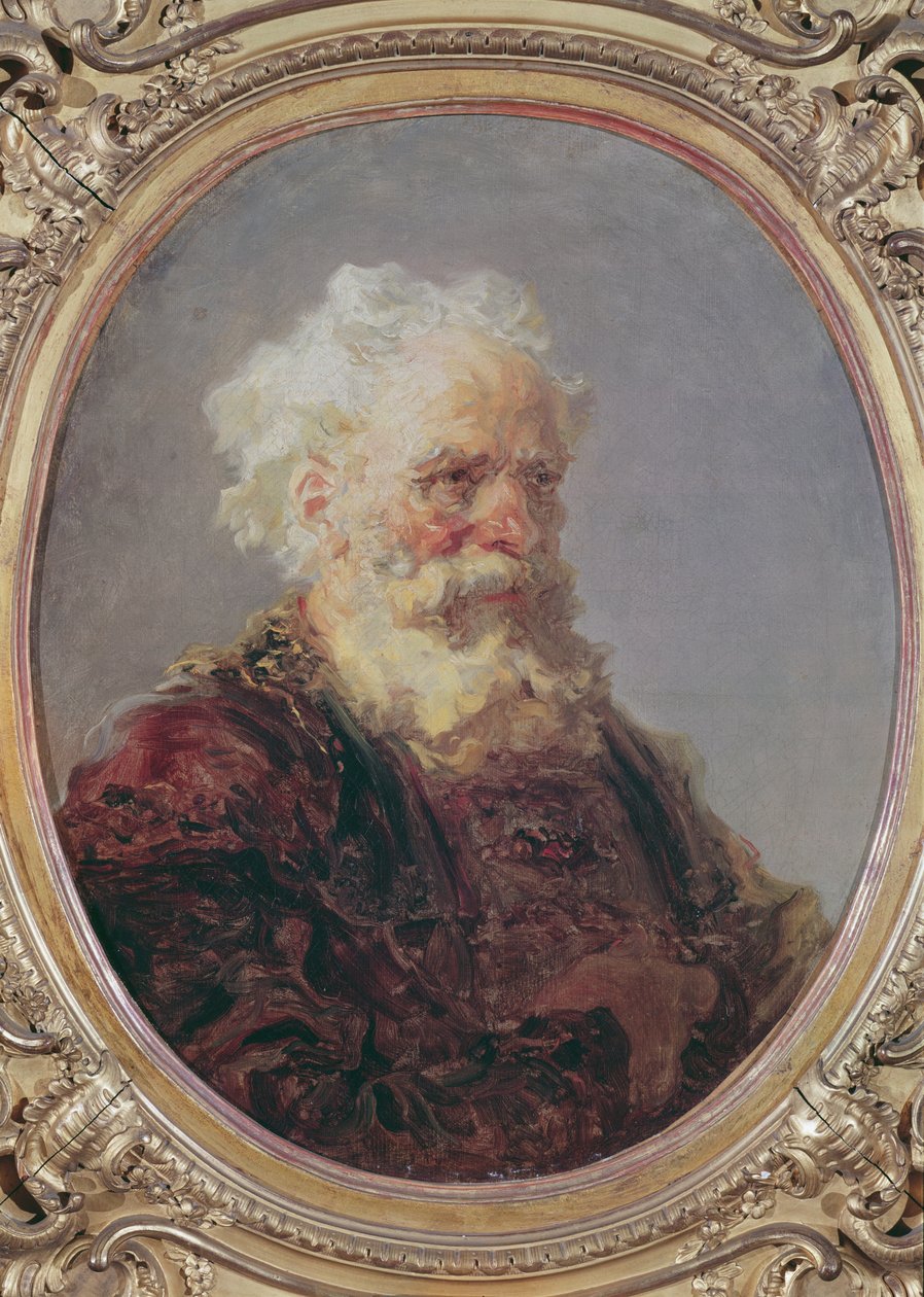 Starší muž s bílými vlasy, kolem roku 1767 od Jean Honore Fragonard