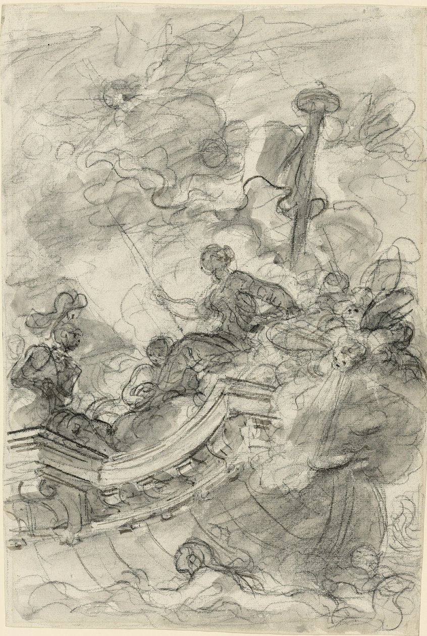Astolfo odplouvá s Andronikou a Sofrosinou od Jean Honore Fragonard