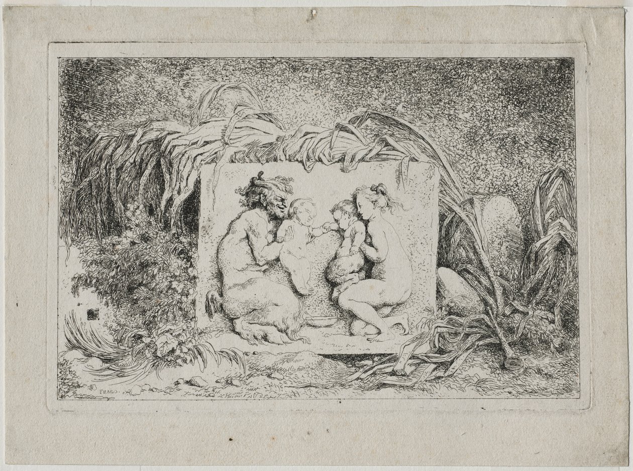 Bacchanales: The Satyrs Family, 1763. od Jean Honore Fragonard