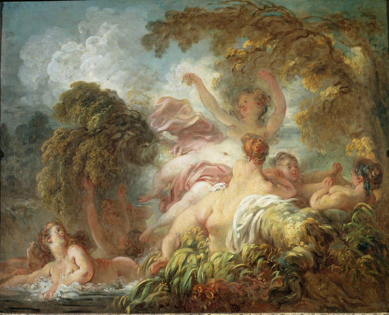Lapači - olej na plátně od Jean Honore Fragonard