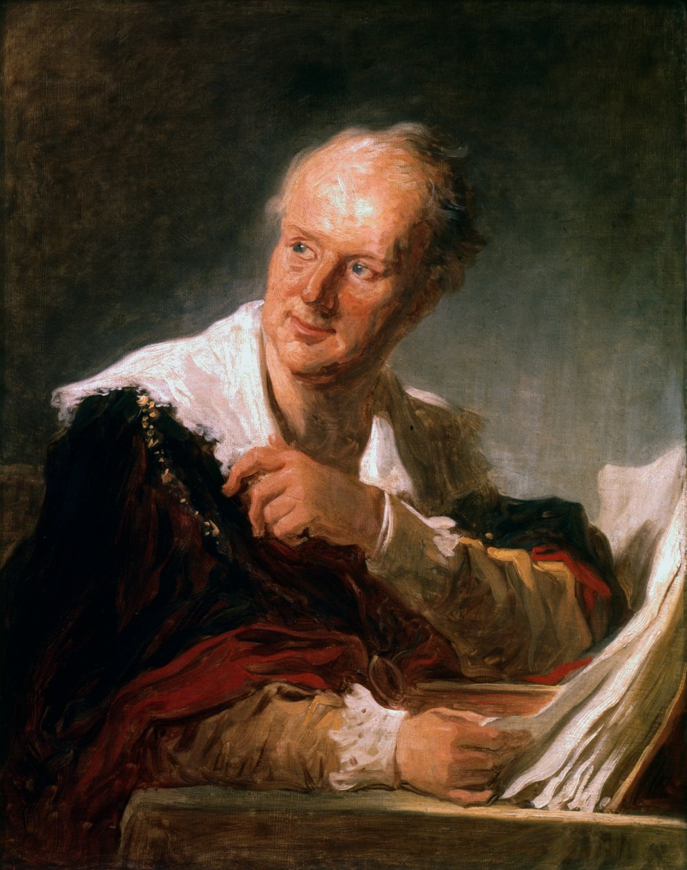 Denis Diderot, francouzský literát a encyklopedista 18. století, c1755-1784 od Jean Honore Fragonard