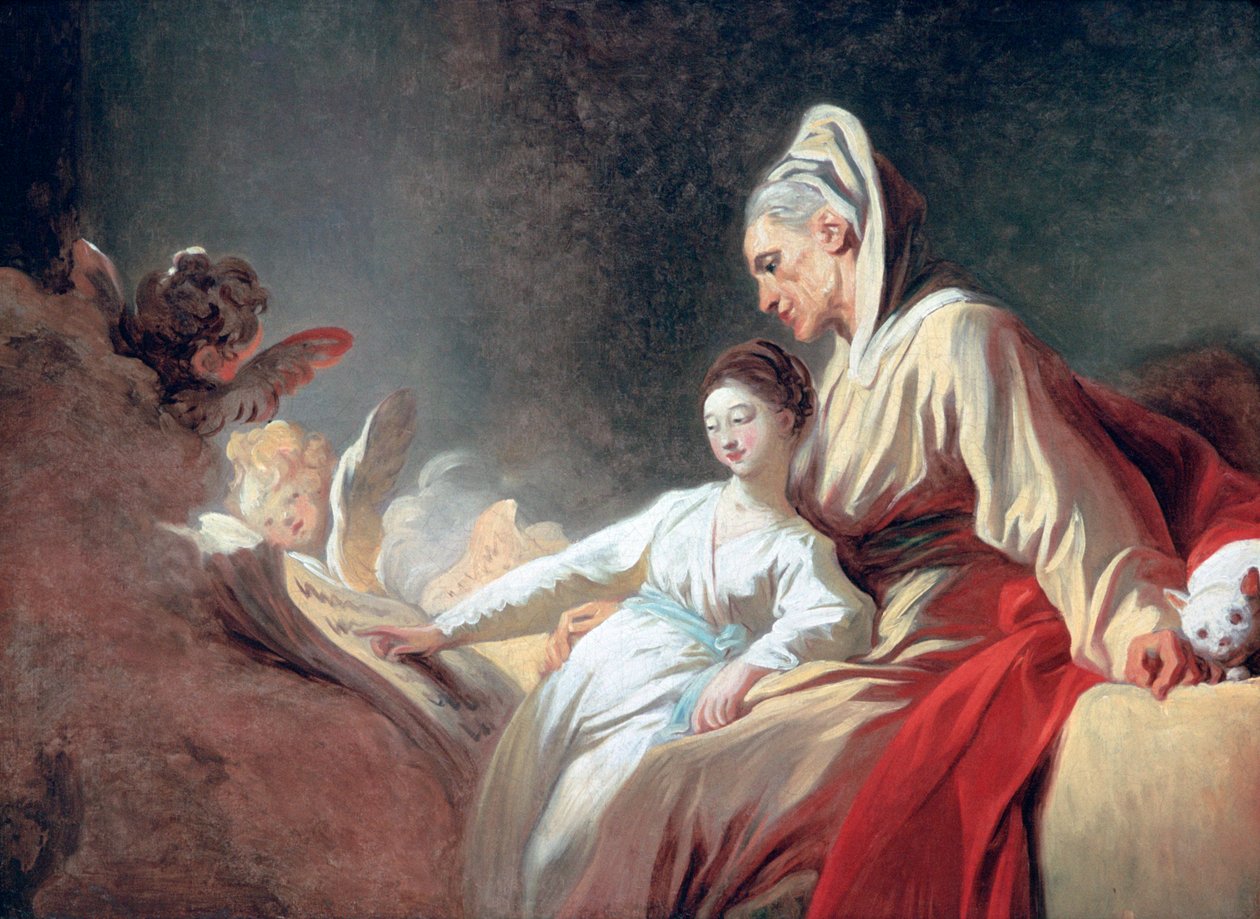 Vzdělání Panny, c1773 od Jean Honore Fragonard
