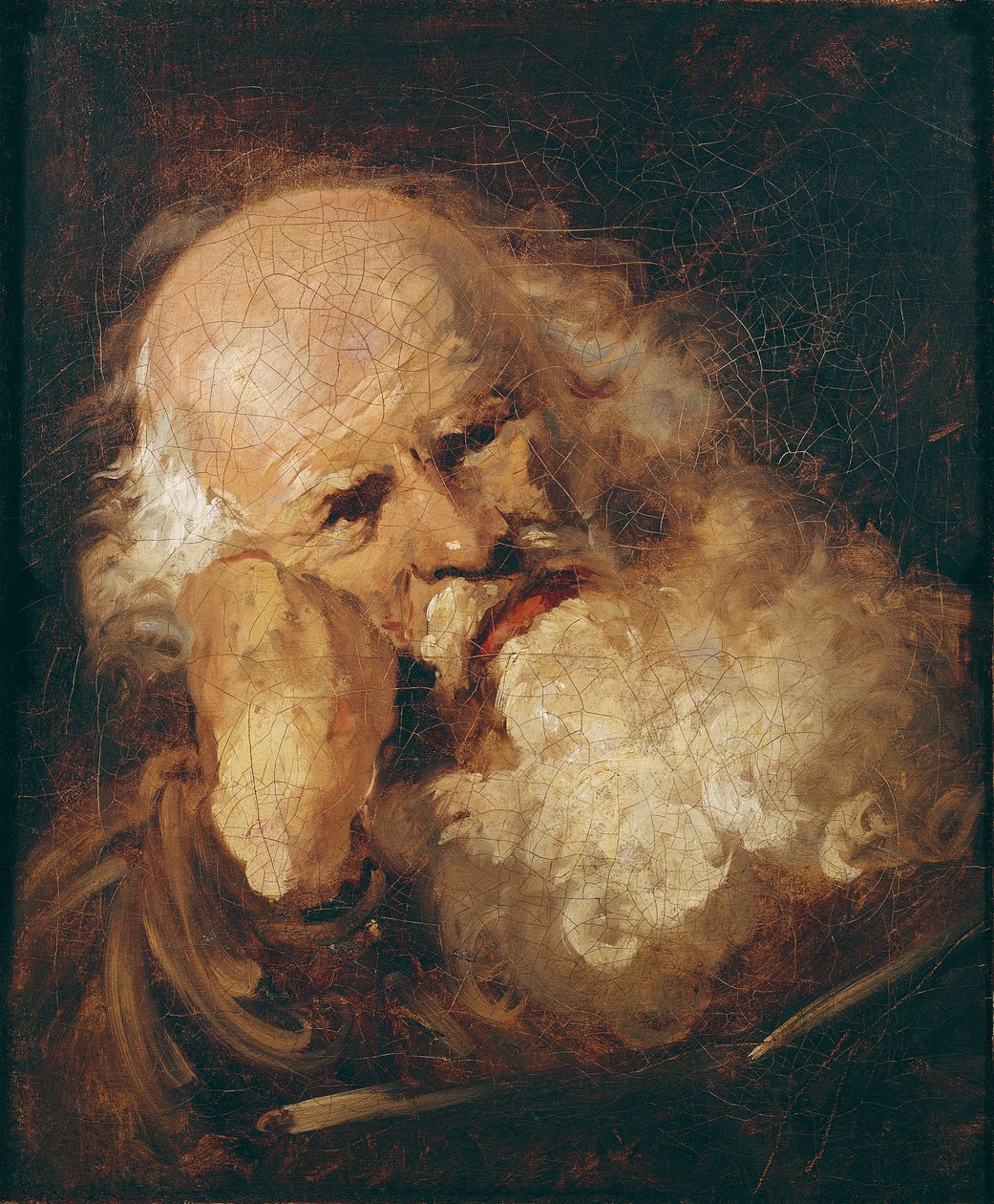 Hlava starého muže od Jean Honore Fragonard