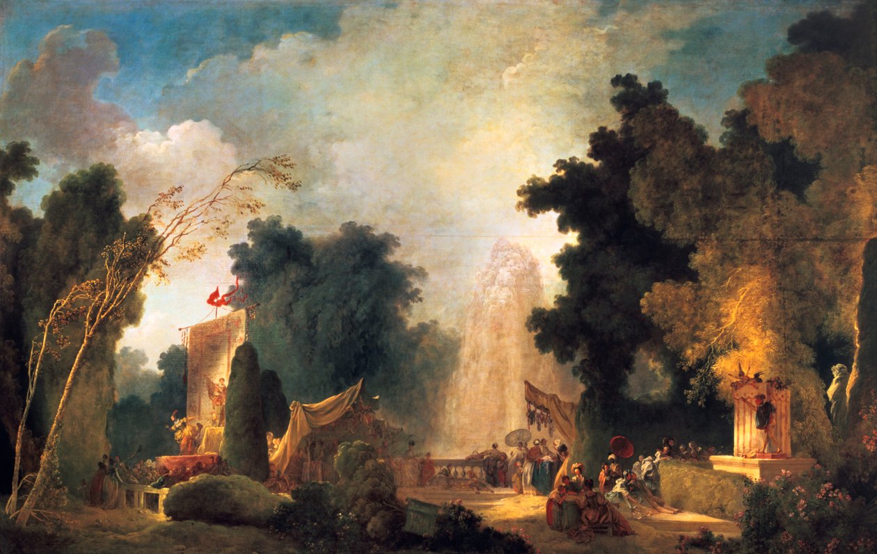 La fete a St Cloud Oslava v St Cloud, c1775-1780 od Jean Honore Fragonard