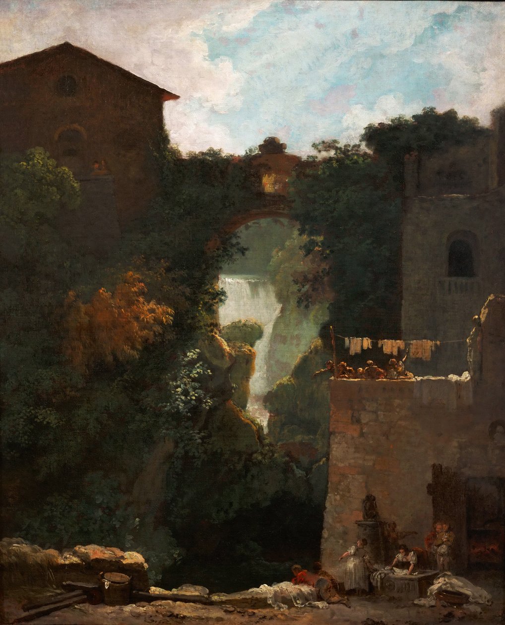Les Cascatelles de Tivoli Cascatelle Grandi v Tivoli od Jean Honore Fragonard