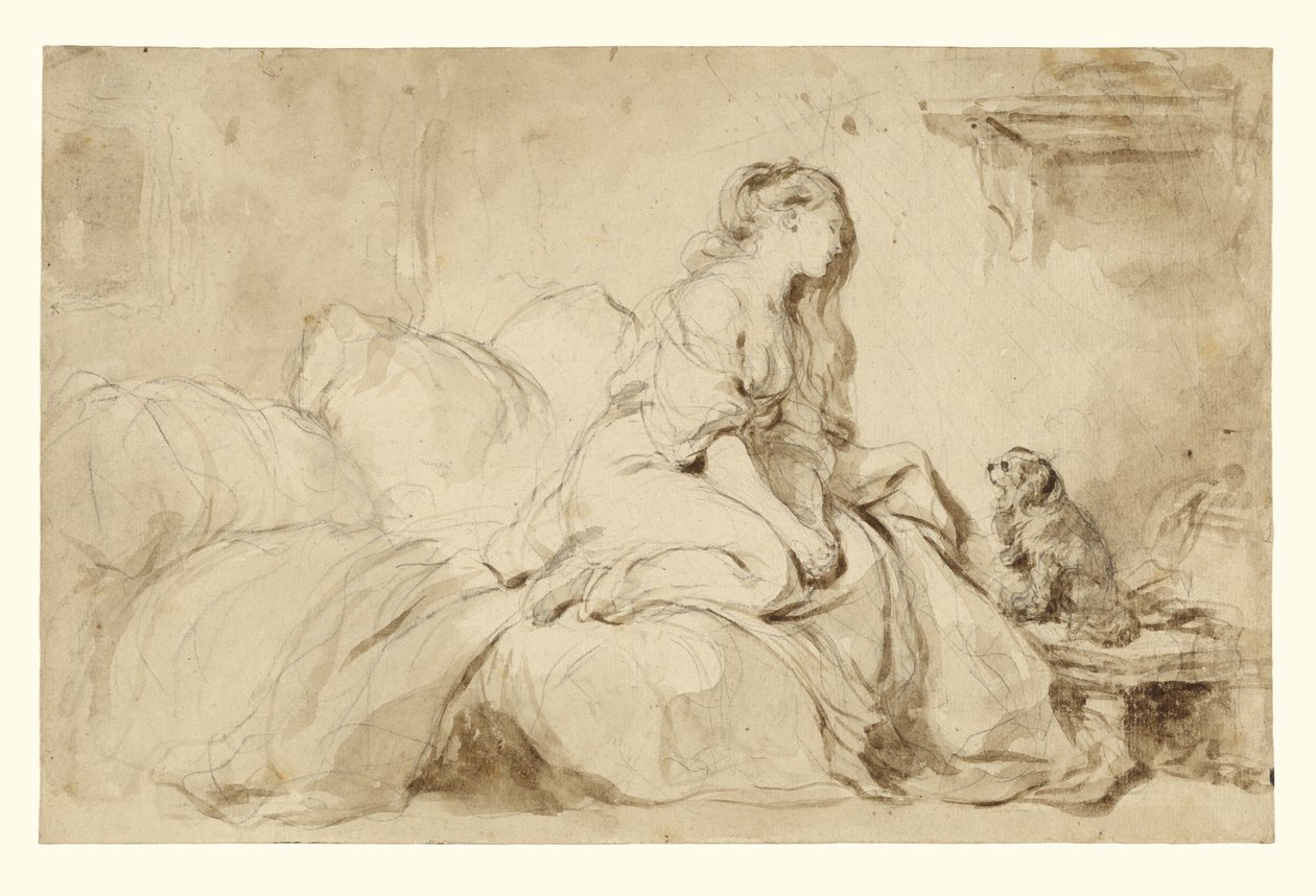 Ach! Kdyby mi byl tak věrný! od Jean Honore Fragonard
