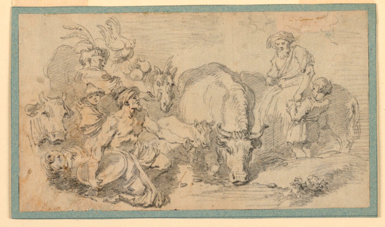 Orientální scéna od Jean Honore Fragonard