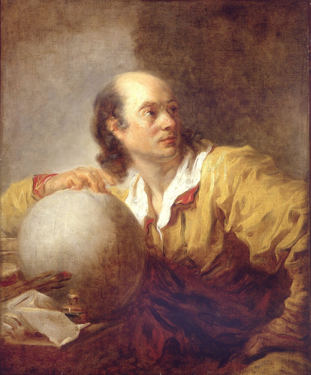 Portrét Jérôme Lalande 1732-1807 od Jean Honore Fragonard