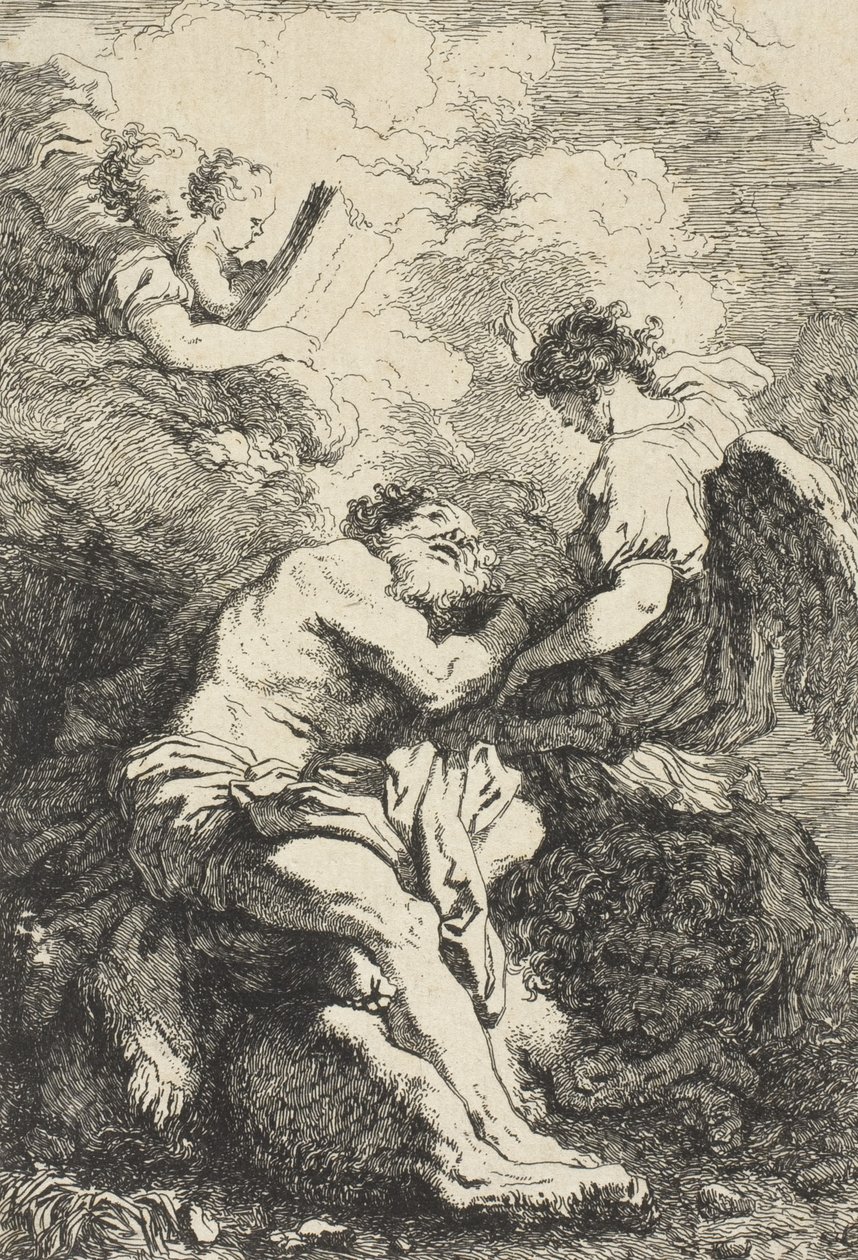 Svatý Jeroným, kolem 1761-65 od Jean Honore Fragonard