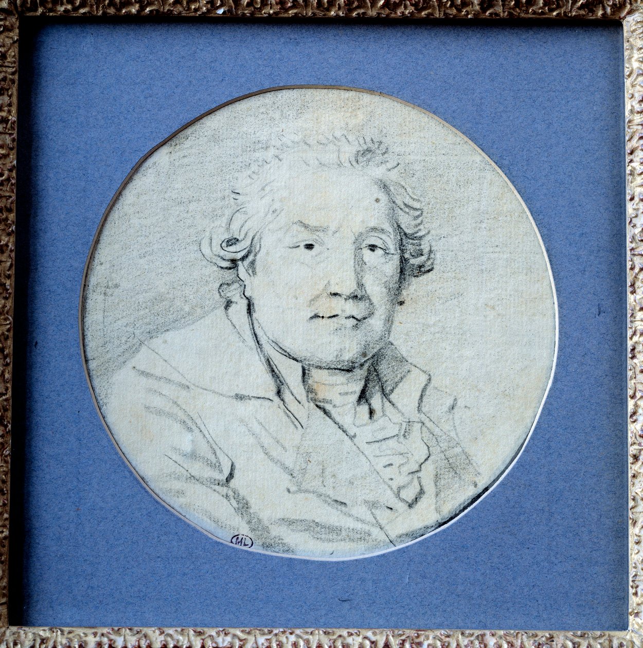 Autoportrét. Kresba Jean Honore Fragonard (1732-1806) od Jean Honore Fragonard