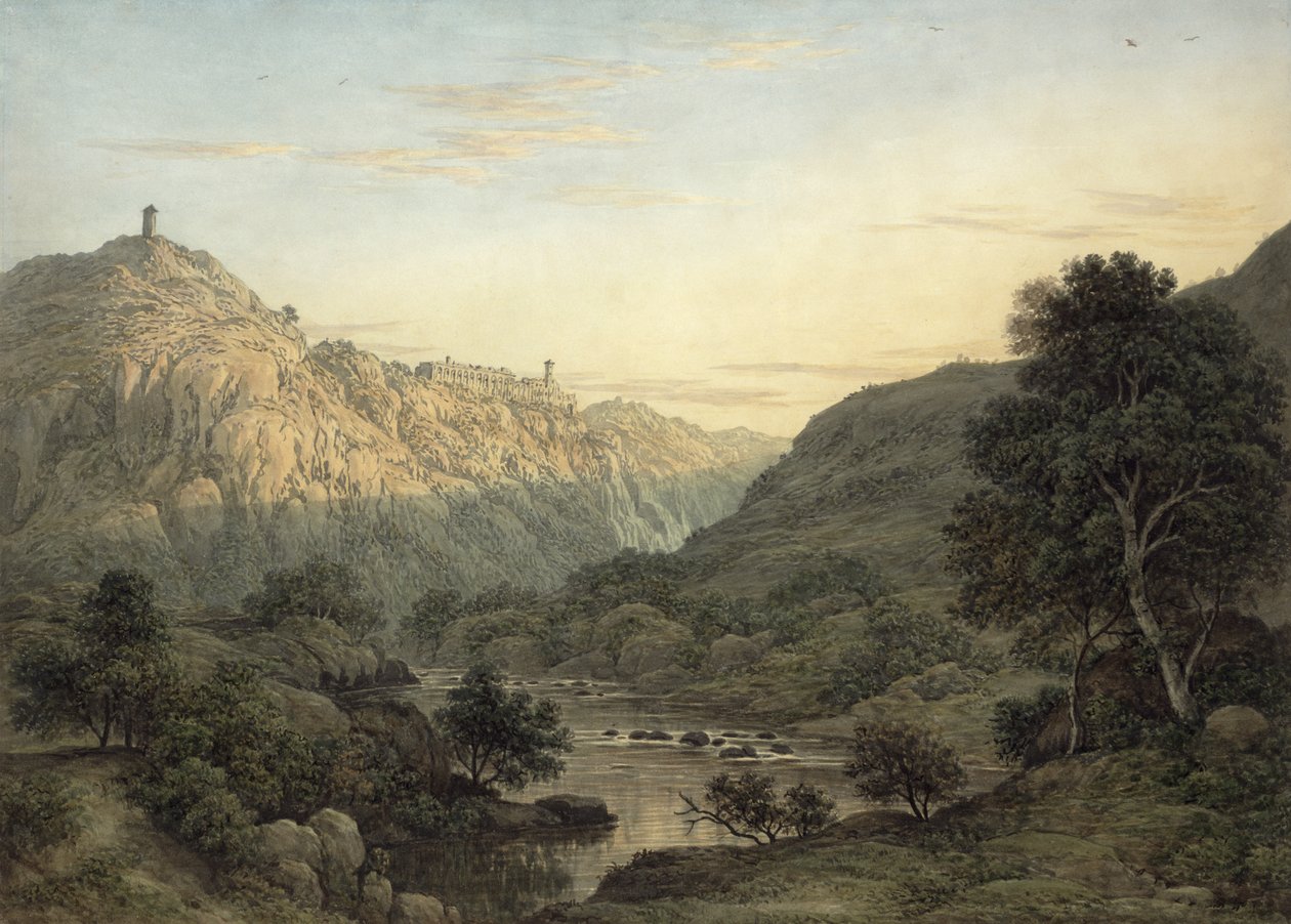 Cascatelle a vila Maecenas poblíž Tivoli od Jean Honore Fragonard