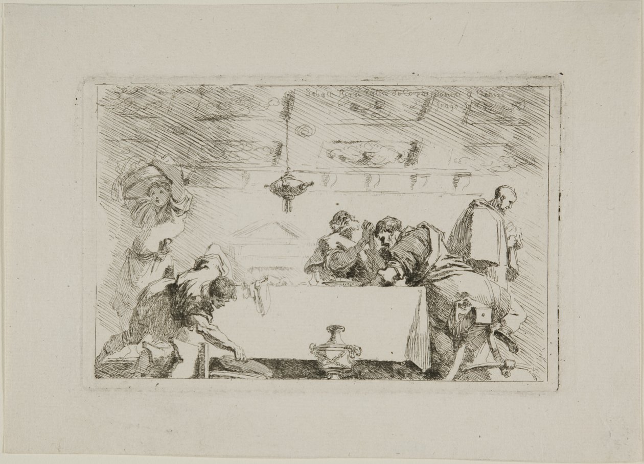 Učedníci v Emauzích od Jean Honore Fragonard
