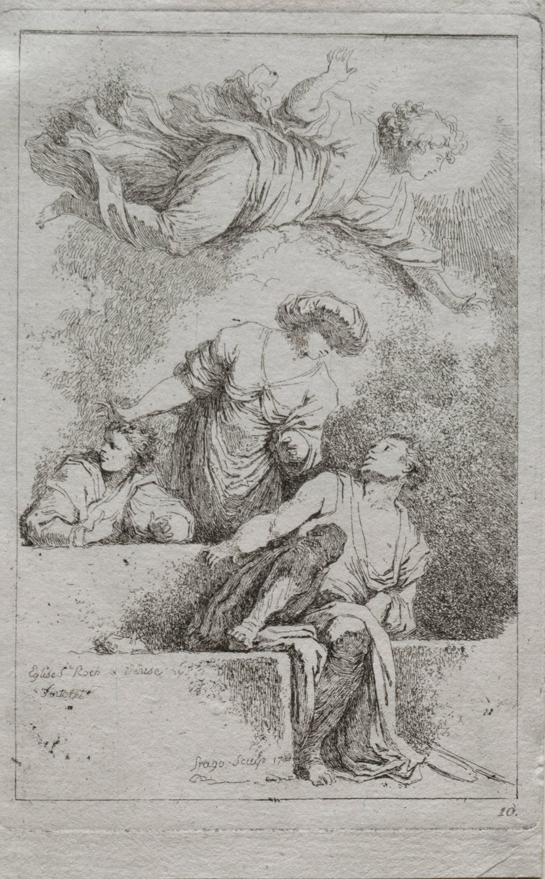 Učedníci u hrobu, 1764. od Jean Honore Fragonard