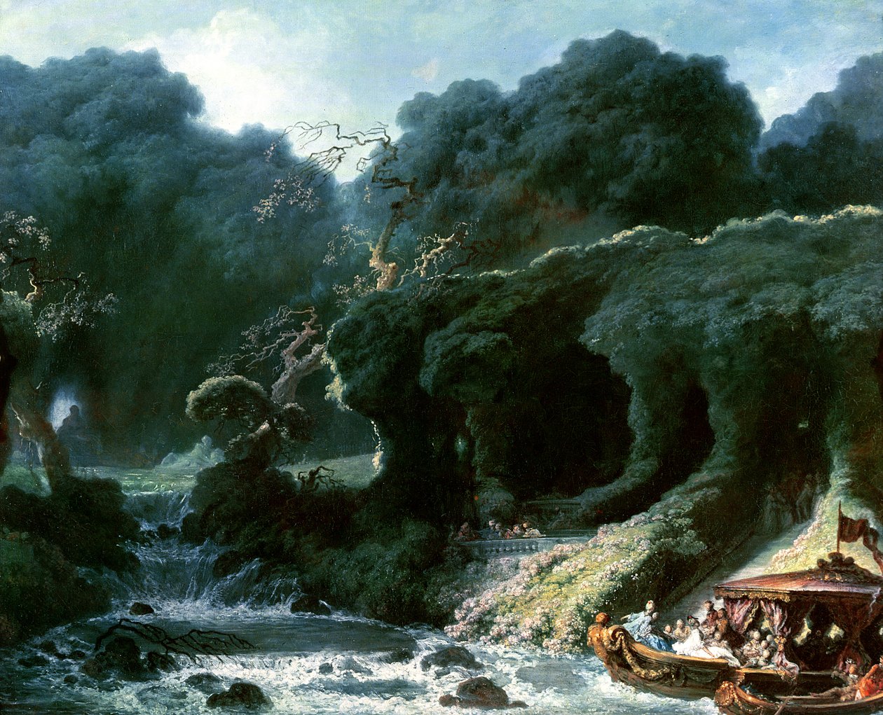 Slavnost v Rambouillet nebo, Ostrov lásky, c.1770 od Jean Honore Fragonard