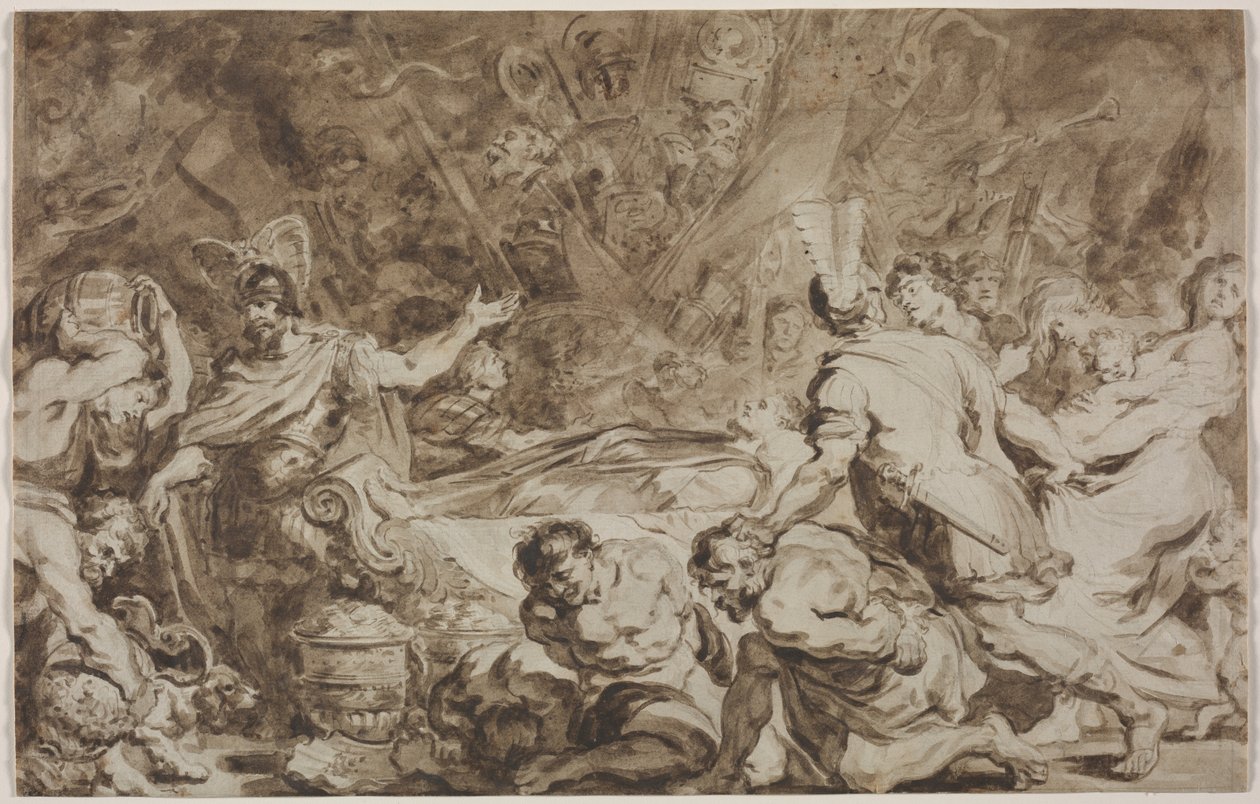 Pohřeb Decia Mus od Jean Honore Fragonard