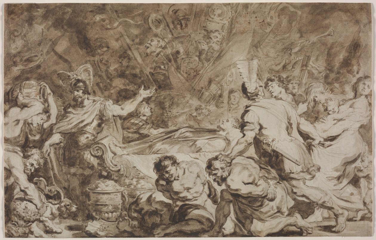 Pohřeb Decia Mus, 1774. od Jean Honore Fragonard