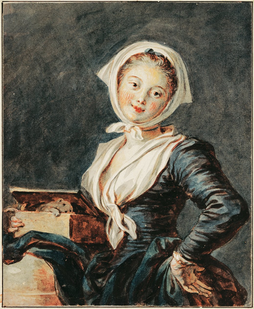 Dívka se svištěm od Jean Honore Fragonard