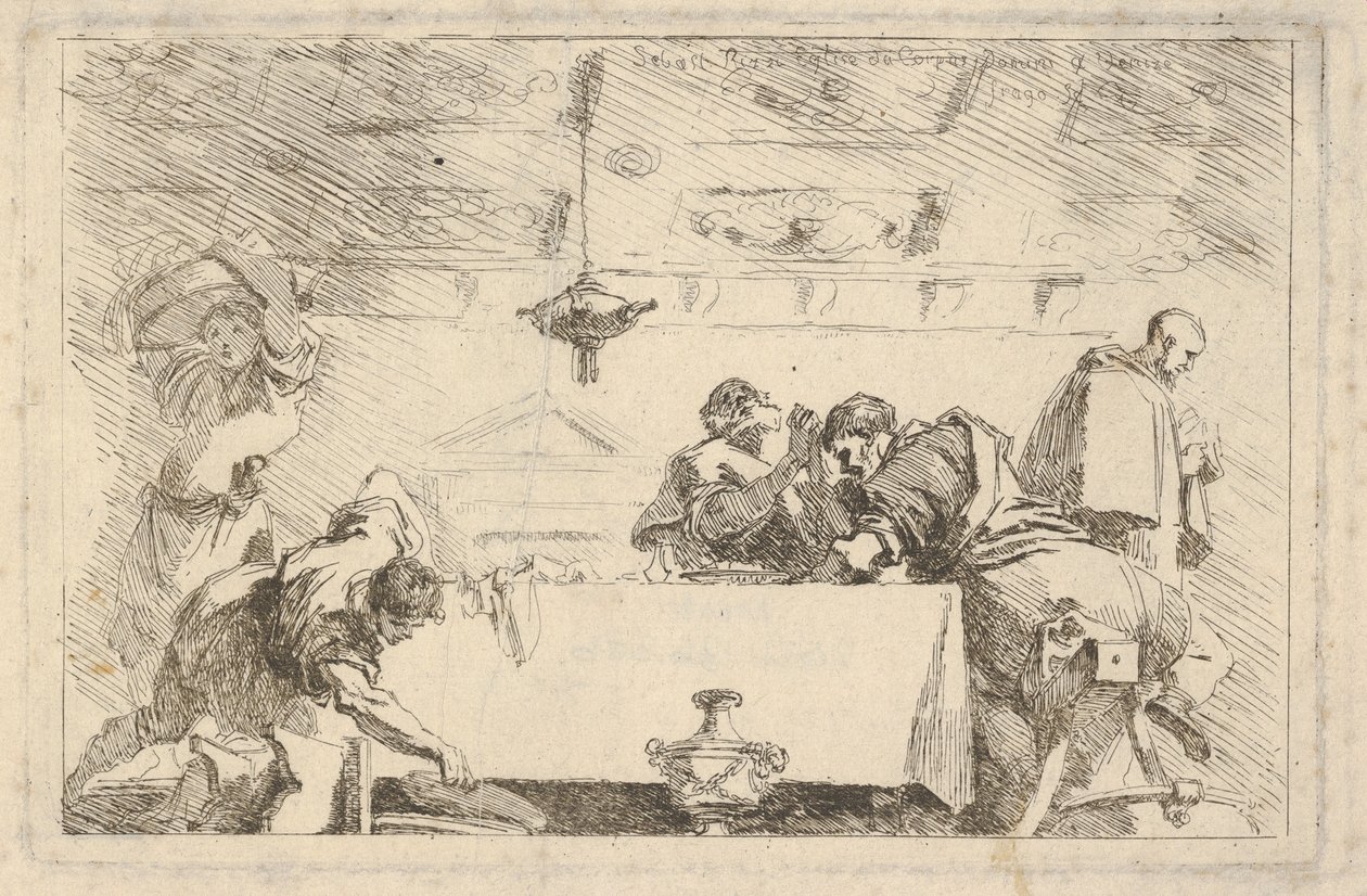 Poslední večeře, ca. 1761-64. od Jean Honore Fragonard