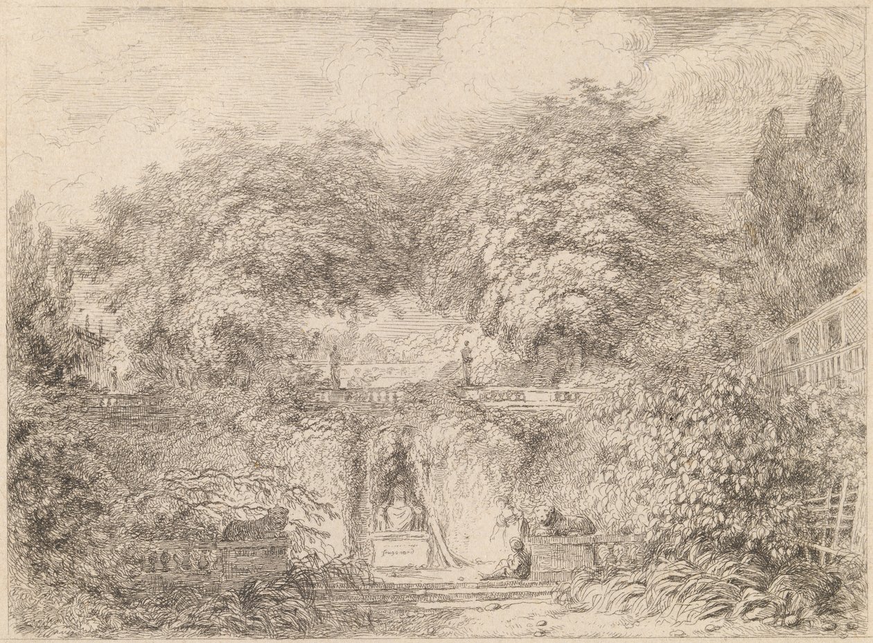 Malý park (Le petite parc) od Jean Honore Fragonard